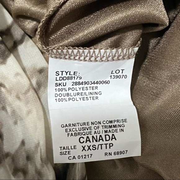 NWT Le Chateau Snake Print Strapless Dress - Picture 17 of 17